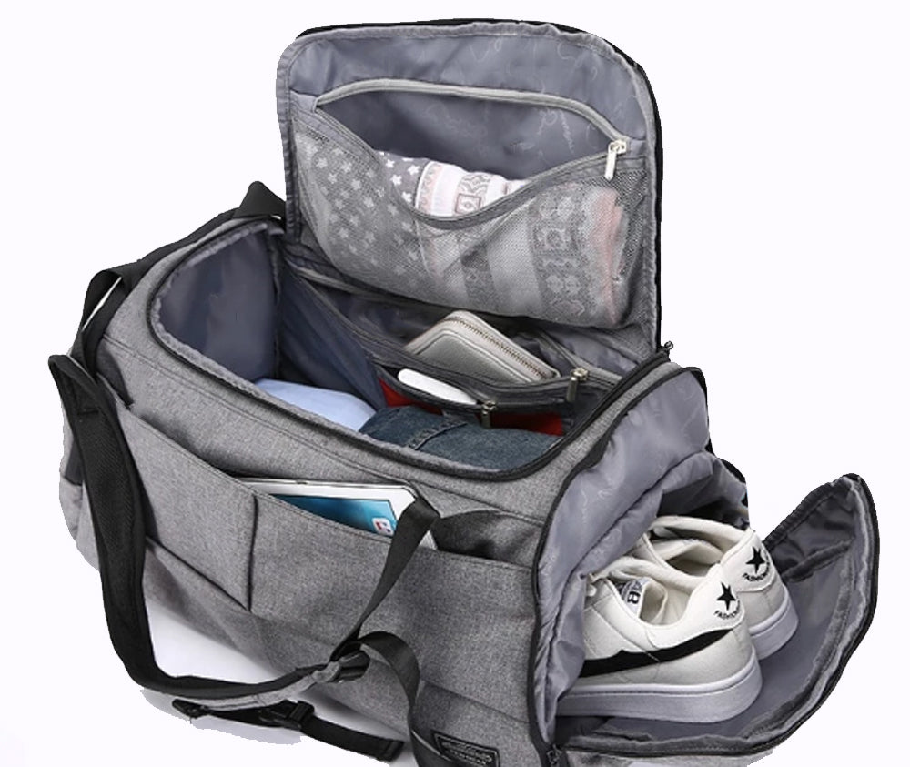 sports bag with shoe compartment