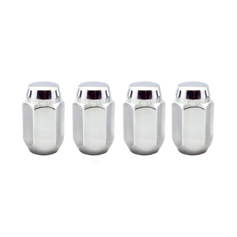 McGard Hex Lug Nut (Cone Seat) 1/2-20 / 13/16 Hex / 1.5in. Length (4-Pack) - Chrome