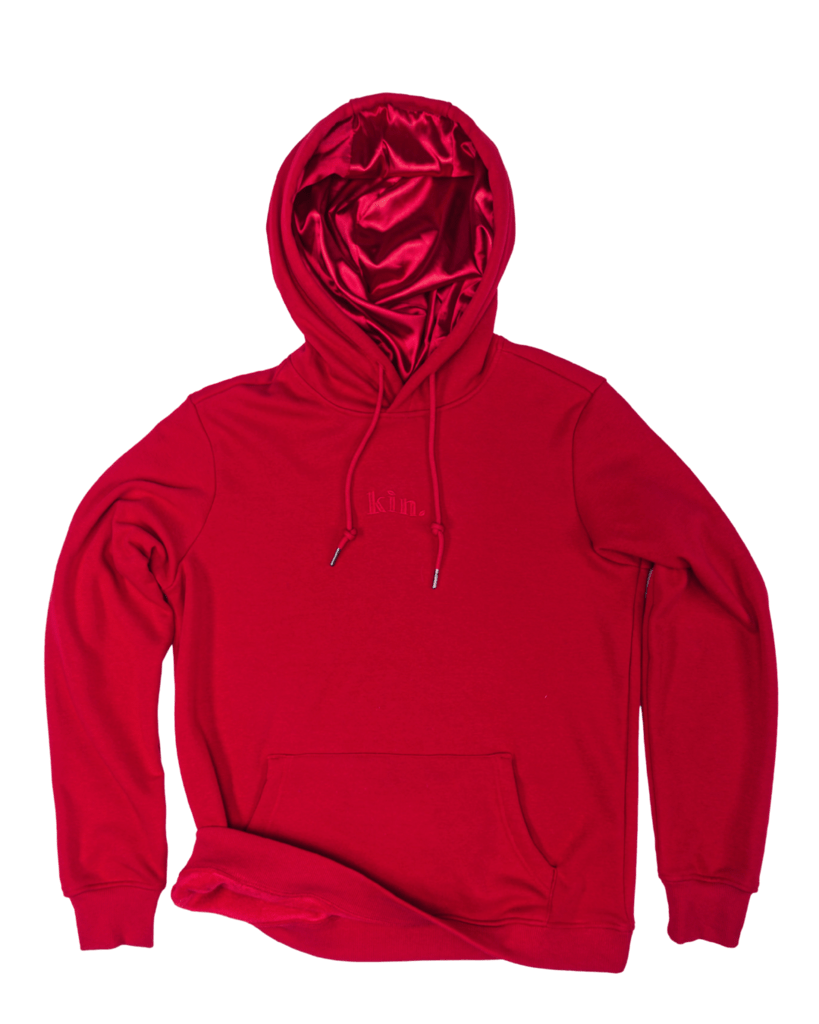 supreme hoodie black and red