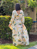 "Prissy" Kimono Sleeve Maxi Dress