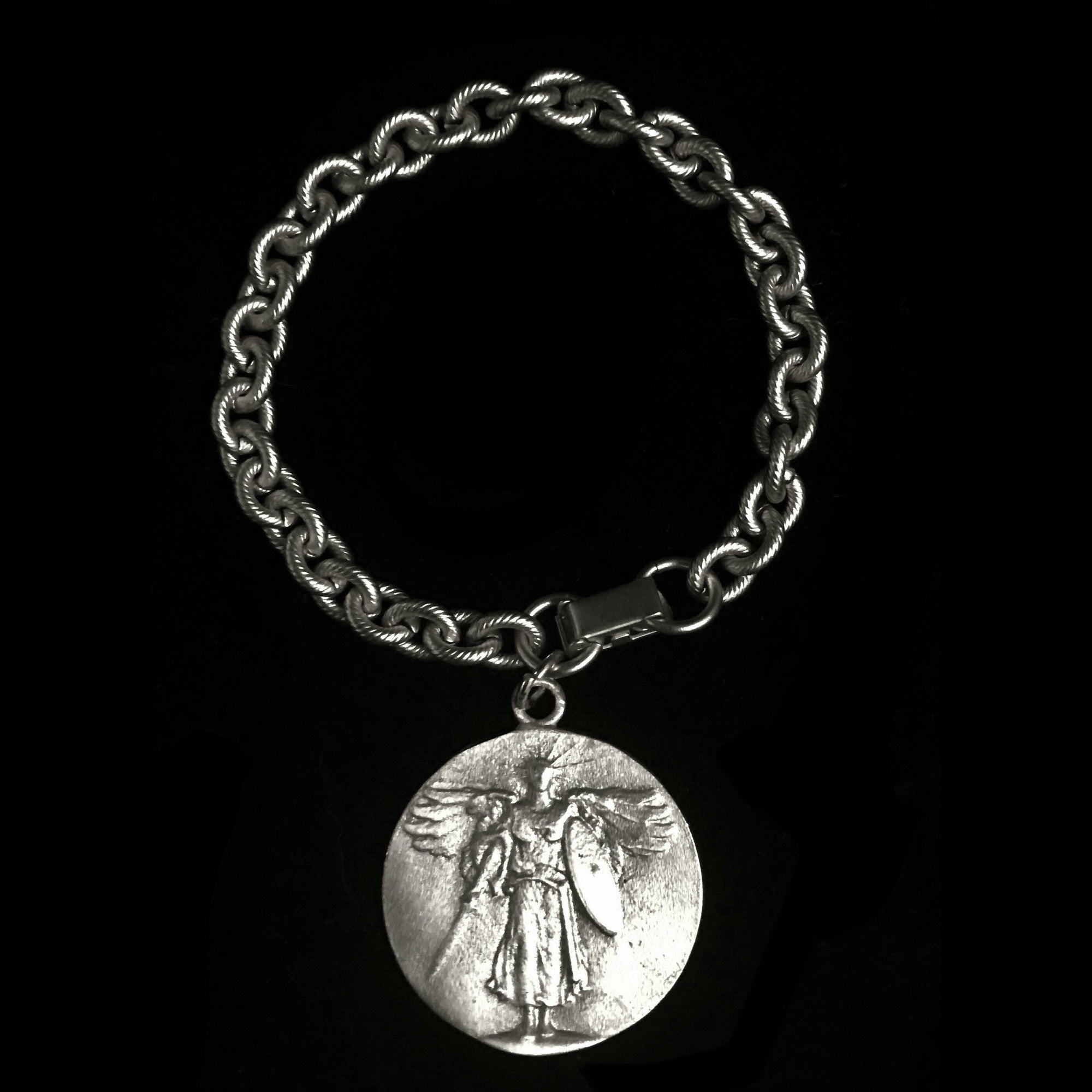Amazon.com: Guardian Angel and Saint Michael the Archangel Woven Bracelet |  Blue Cord and Silver-Tone Medals | Great Catholic Gift for First Holy  Communion and Confirmation: Clothing, Shoes & Jewelry