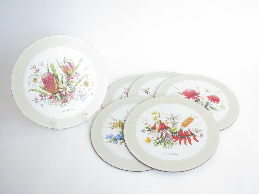 1960s Pimpernel Placemats With Australian Wildflower Floral Design Mad Edgebrookhouse