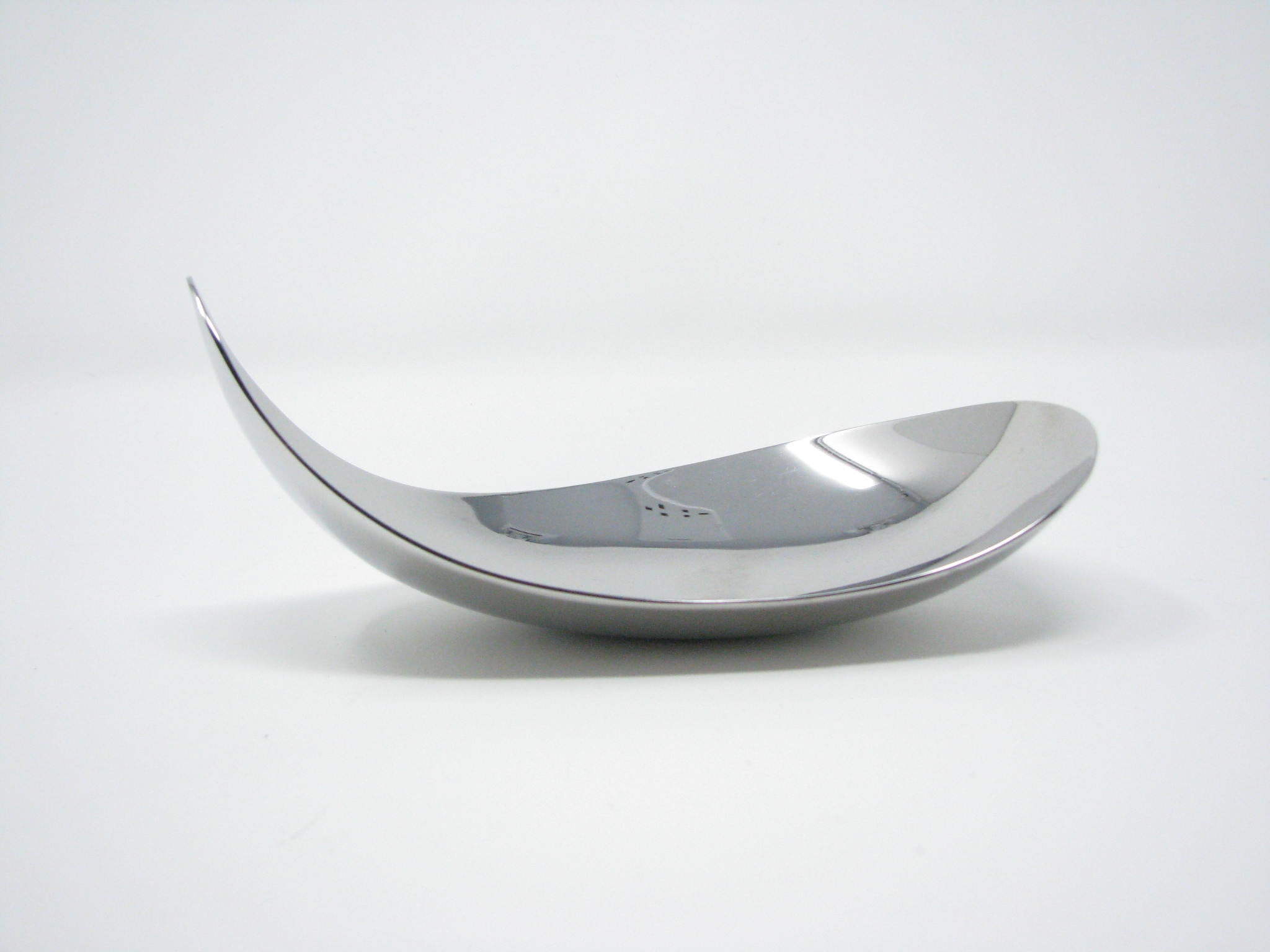 edgebrookhouse - Georg Jensen Bloom Collection Leaf Small Organic Shaped Silver Trinket / Candy Dish