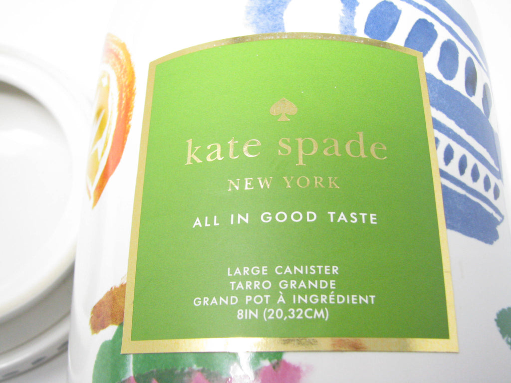 Kate Spade Lenox All in Good Taste Large Lidded Canister – edgebrookhouse