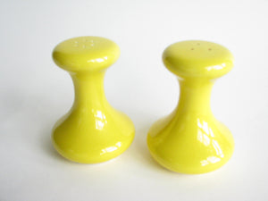 yellow salt and pepper shakers