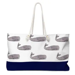 Preppy Whales Weekender Tote Bag - Yup Sup