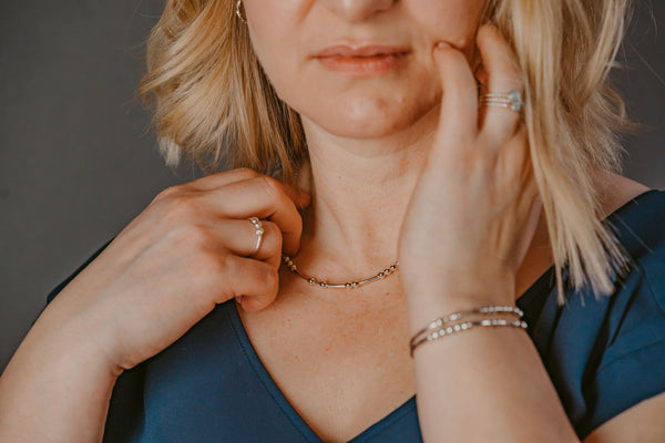 Women wearing Sterling Silver Jewelry