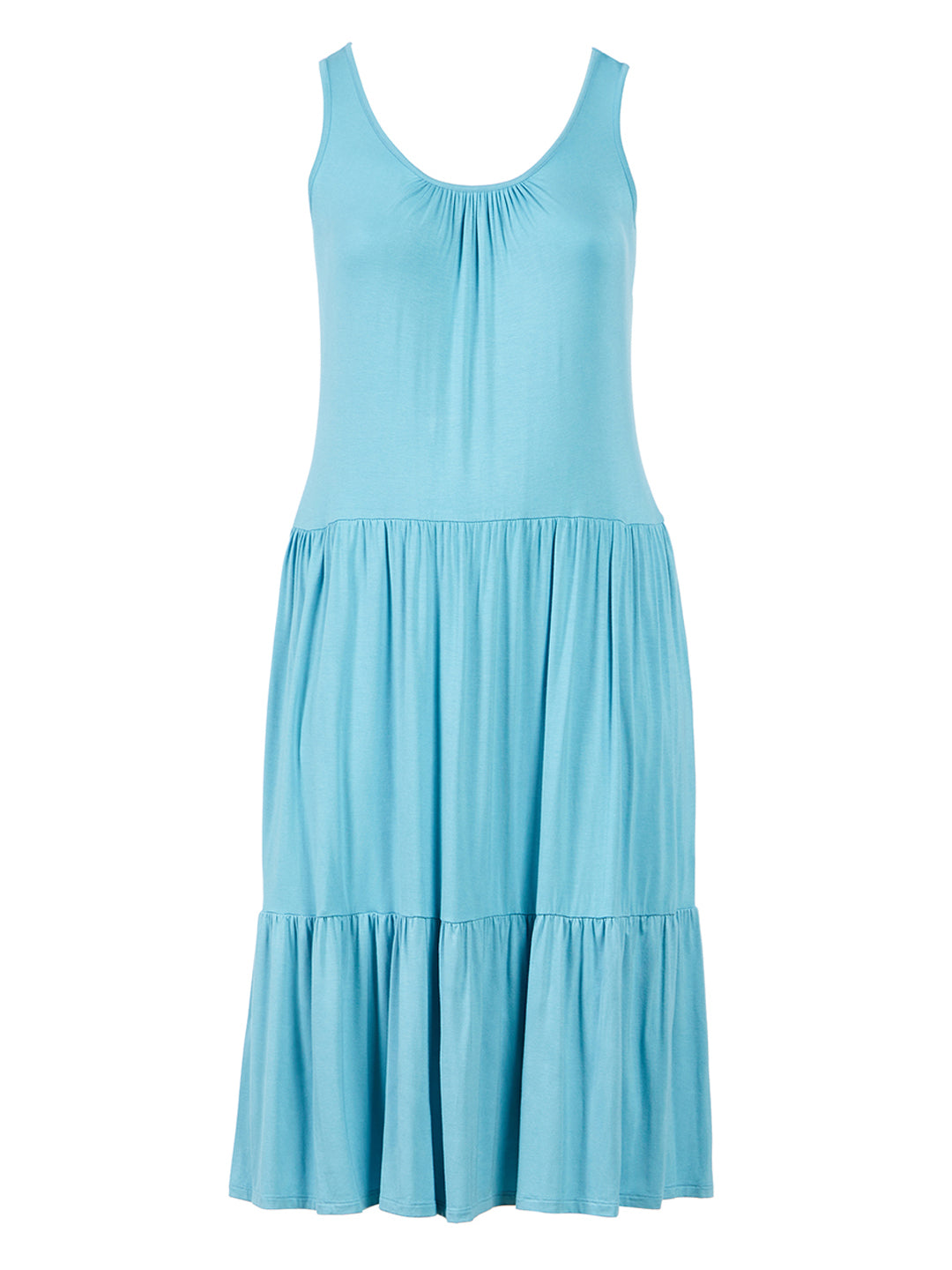 Tiered Mykonos Blue Maxi Dress | Calvin Klein | Gwynnie Bee Rental  Subscription