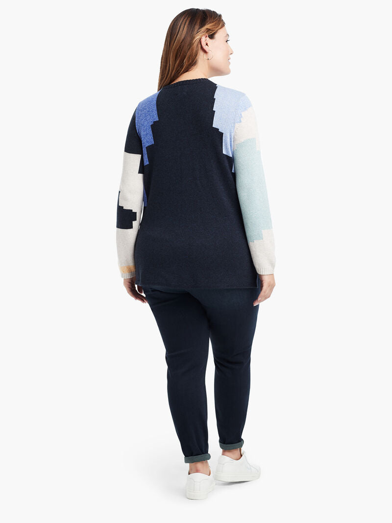 Easy Pieces Sweater in Blue Multi