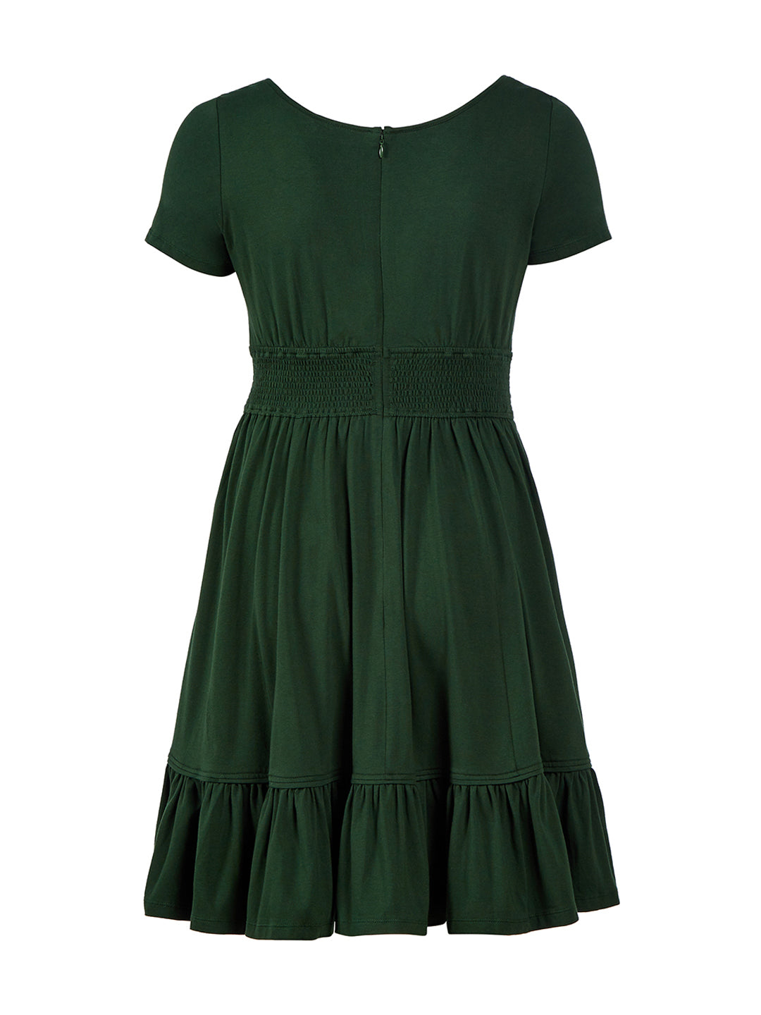 Ruffle Flounce Green Dress