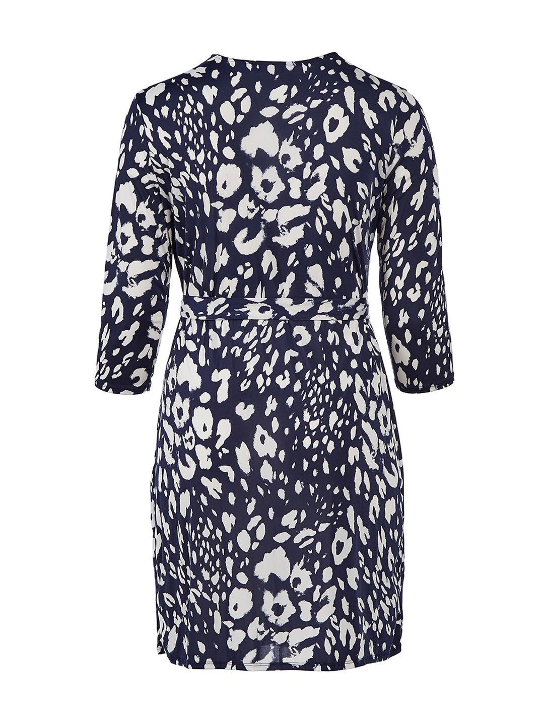 Animal Print Navy Dress