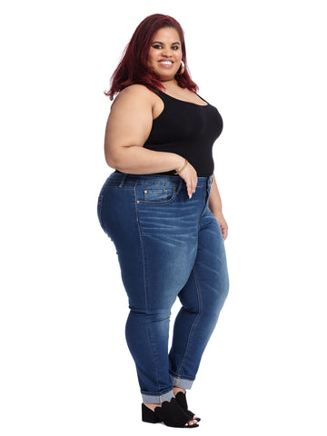 blue desire curvy skinny jeans