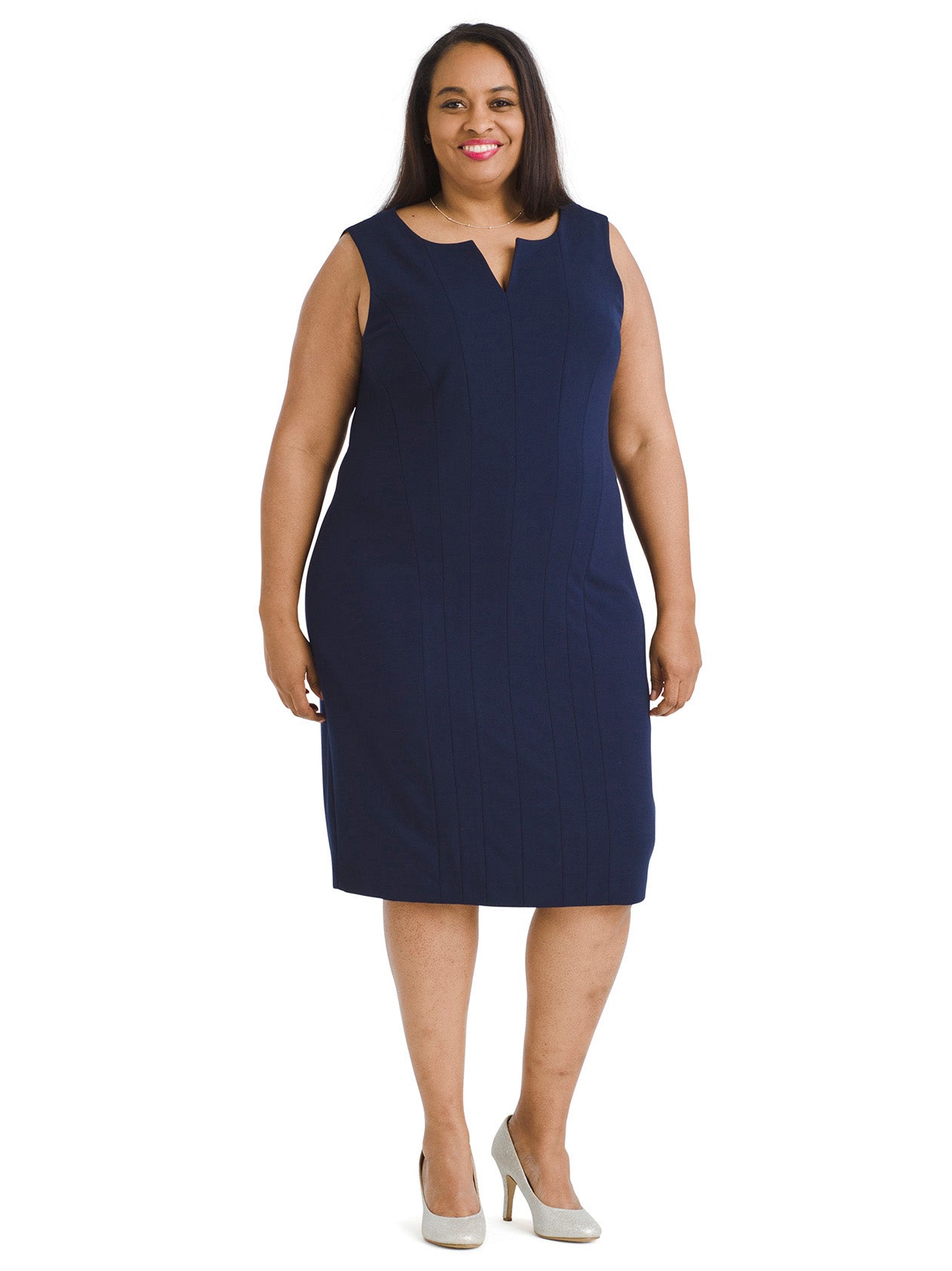 calvin klein navy sheath dress