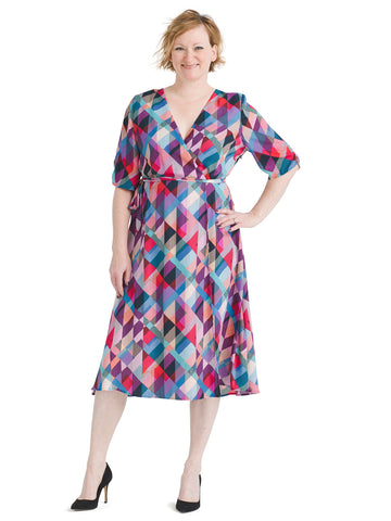 bobeau faux wrap dress