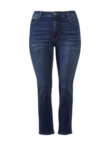Lauren Ralph Lauren High Rise Skinny Ankle Grazer Jeans, City Blue Wash