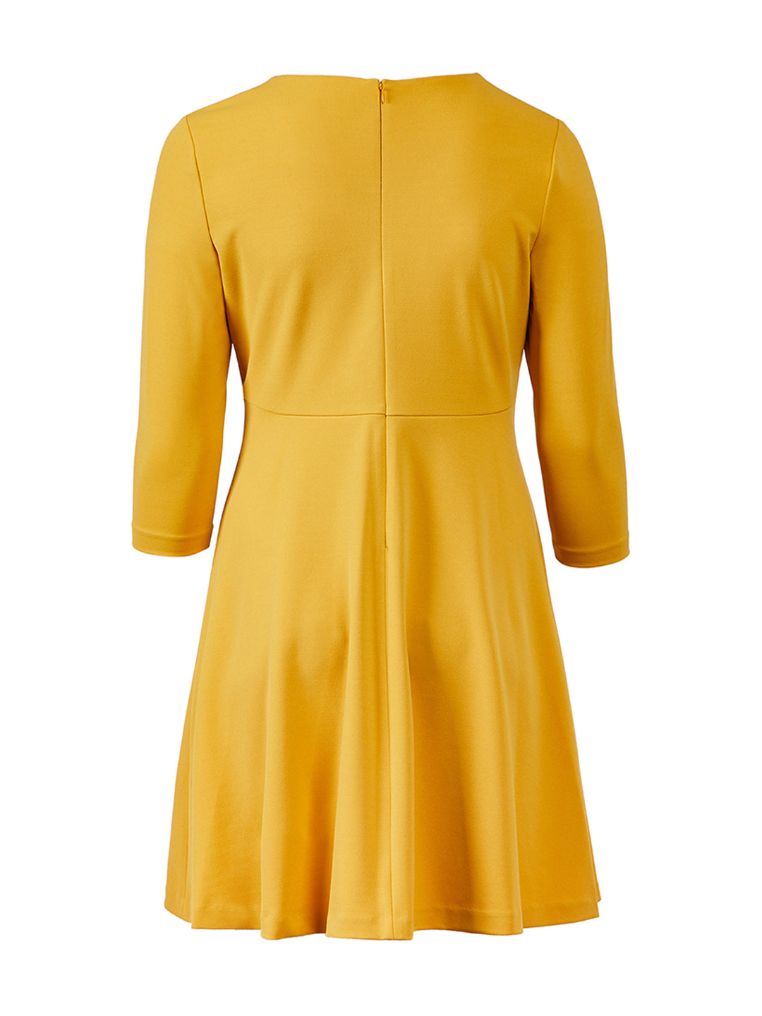 Ochre Fit-And-Flare Dress | Calvin Klein | Gwynnie Bee Rental Subscription