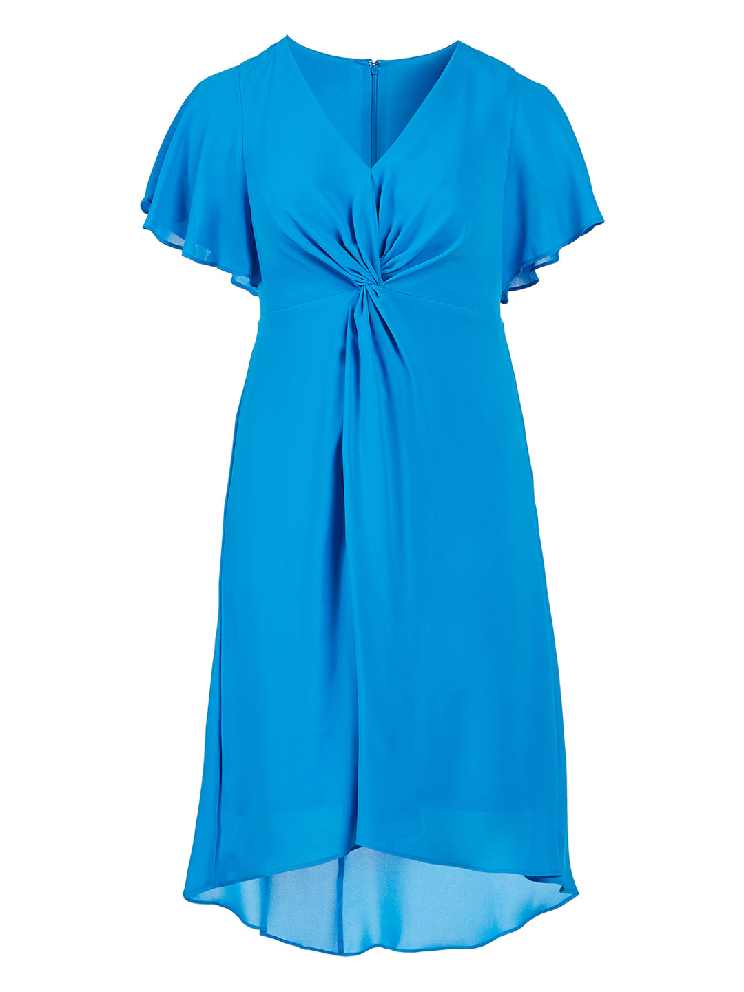 Front Knot Flutter Sleeve Dress Adrianna Papell Gwynnie Bee