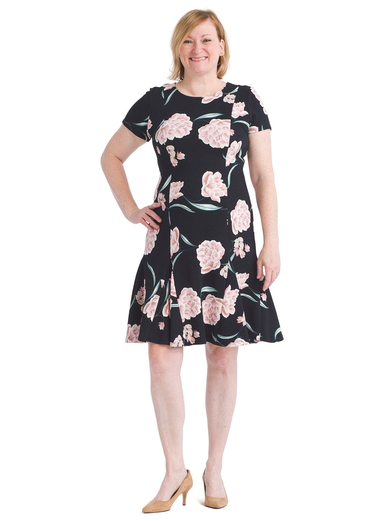 Jessica howard floral shop fit and flare dress