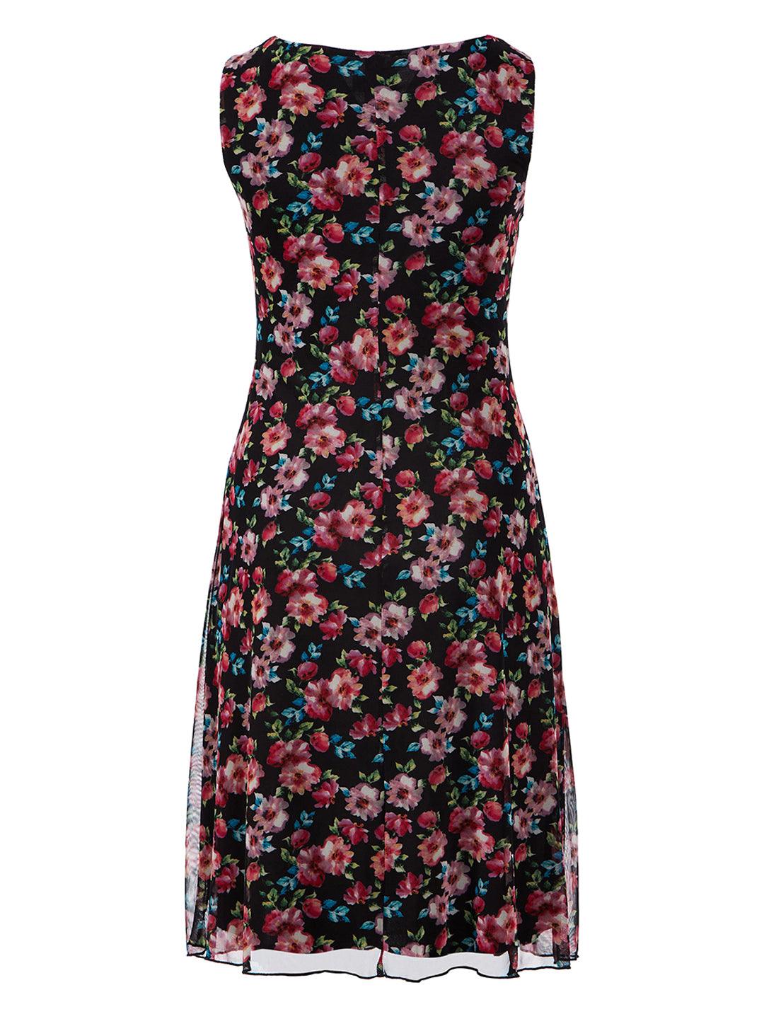 Black Floral Fit-And-Flare Dress | Connected Apparel | Gwynnie Bee Rental  Subscription