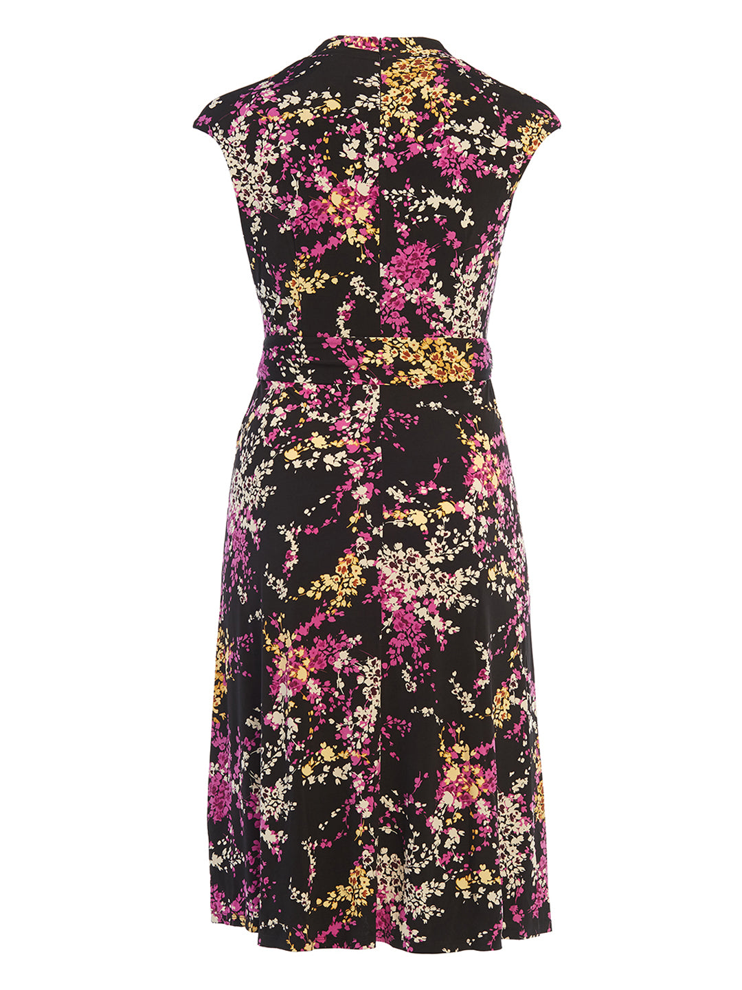 black and purple floral dress