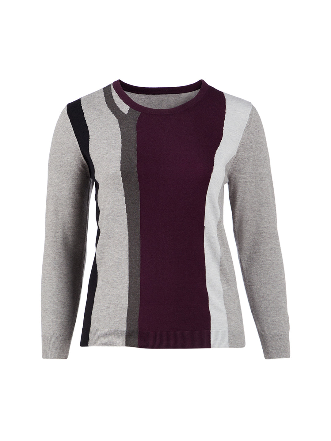 Color Block Crew Neck Sweater | Calvin Klein | Gwynnie Bee Rental  Subscription