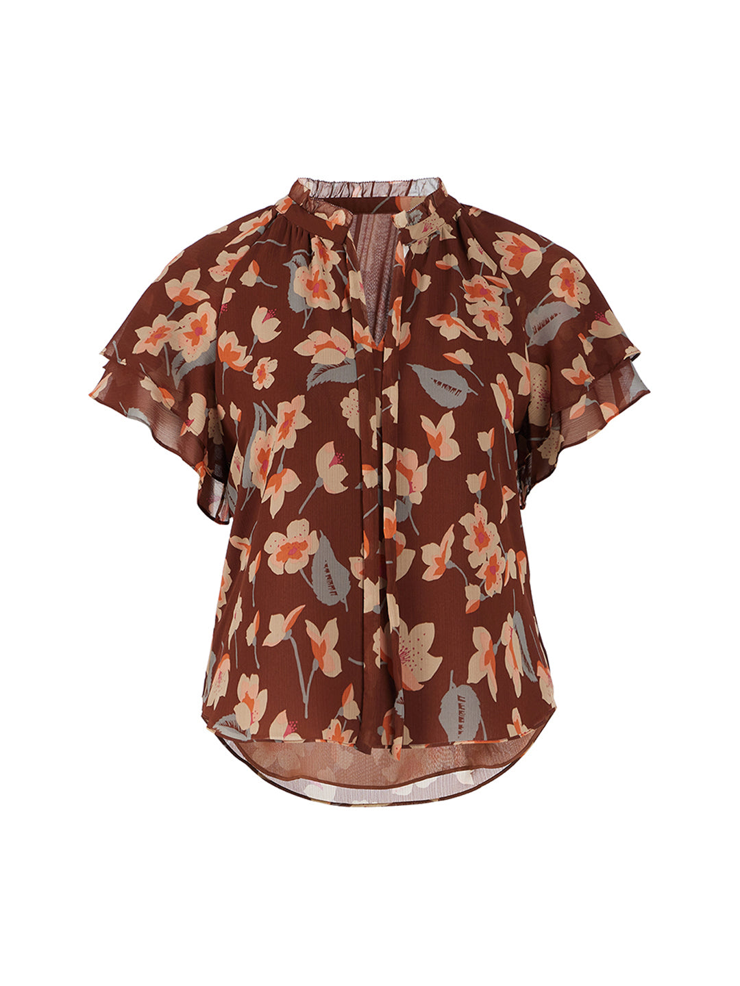 Dex Dex - Flutter Sleeve Blouse