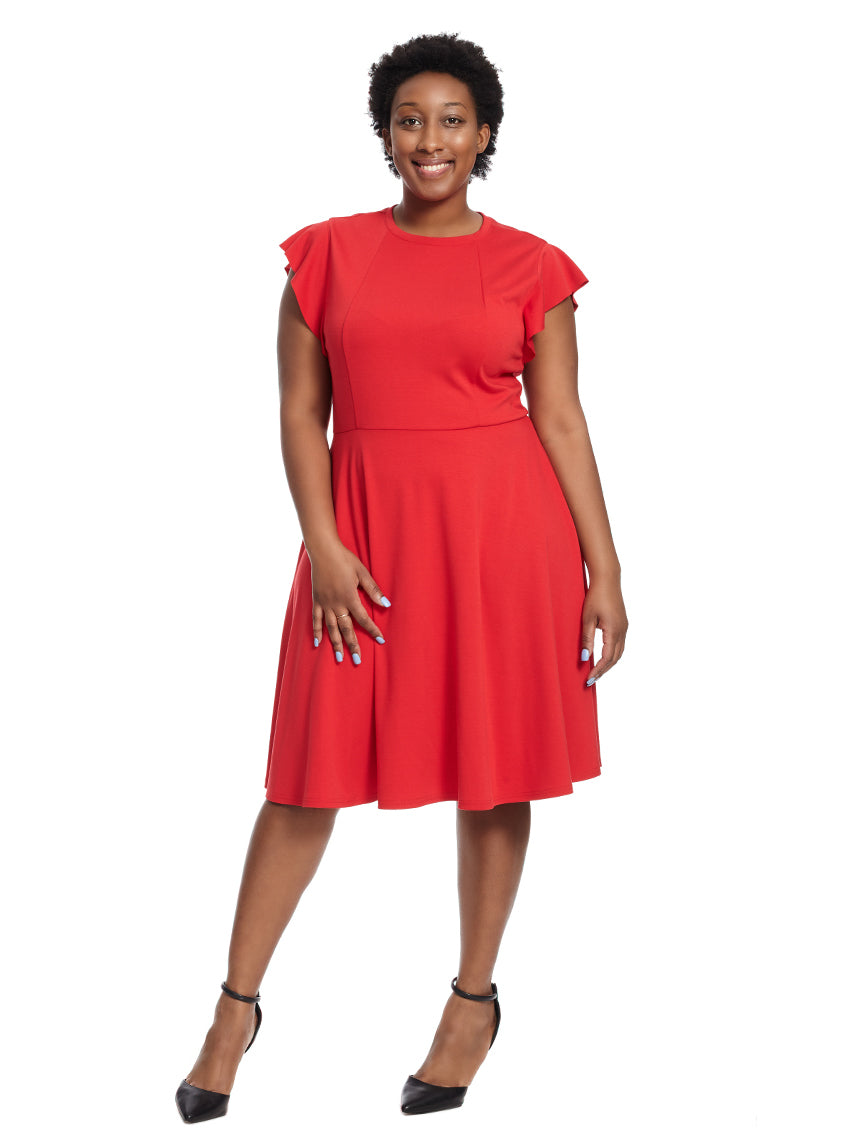 Amazon.com: City Studio Womens Juniors Lace-Up Mini Fit & Flare Dress Red 0  : Clothing, Shoes & Jewelry