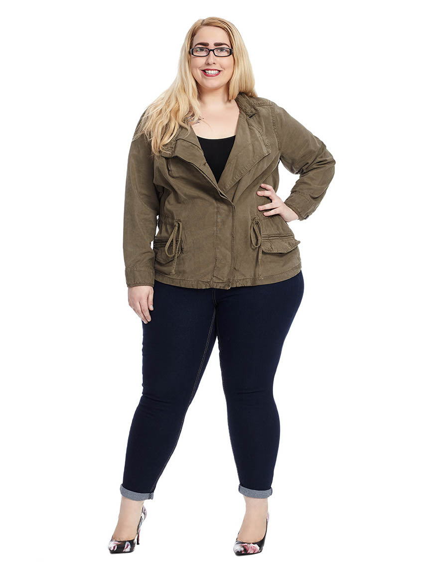 Women's Olive Military Jackets by Lucky Brand