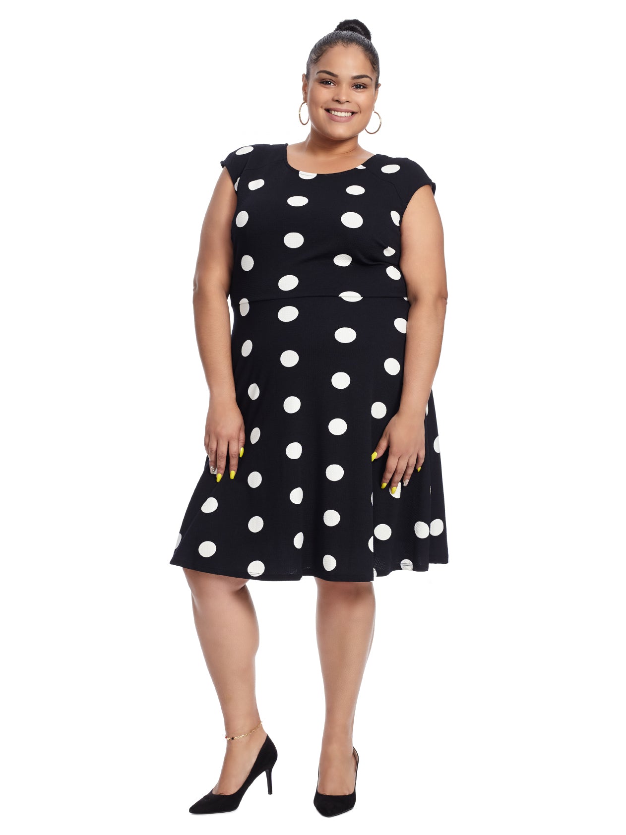 large polka dot dress