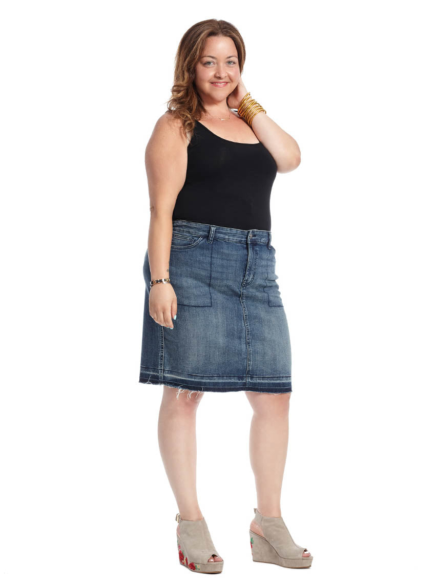 style and co denim skirt