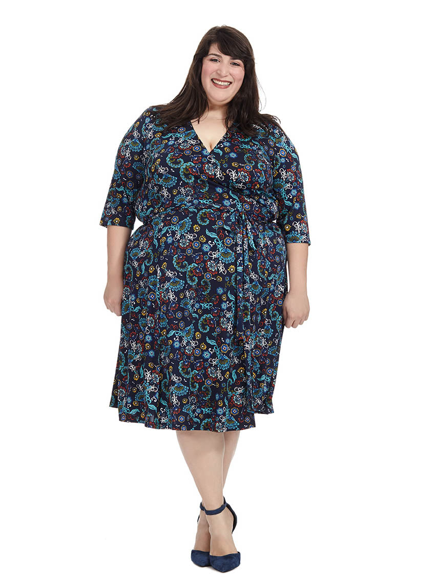 kiyonna essential wrap dress