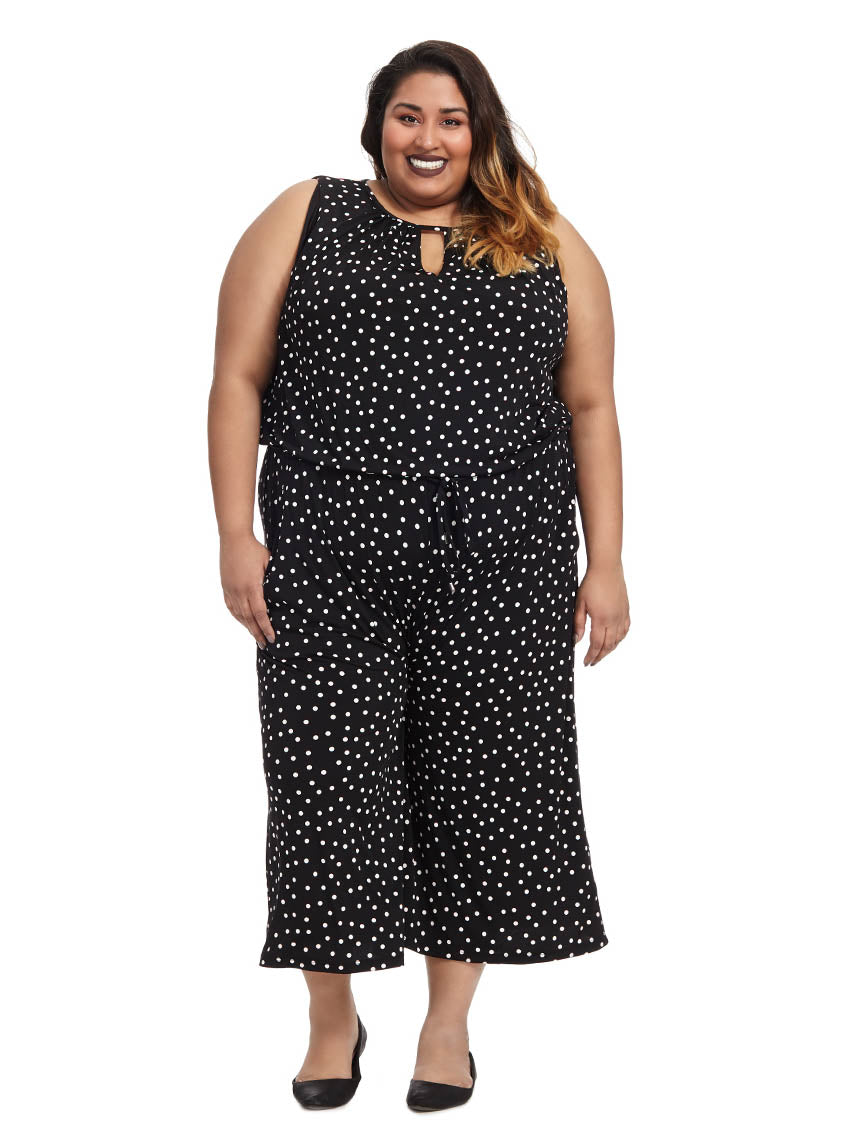 london times polka dot jumpsuit