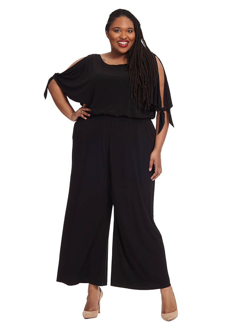 vince camuto cold shoulder jumpsuit