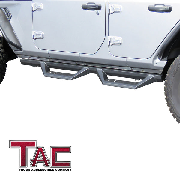 TAC Sidewinder Running Boards Fit 2018-2023 Jeep Wrangler JL 4 Door SU –  TACUSA