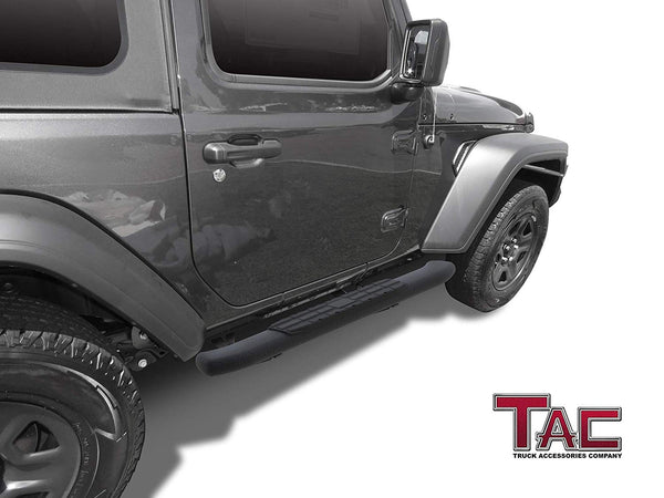 TAC Heavy Texture Black PNC Side Steps For 2018-2023 Jeep Wrangler JL –  TACUSA