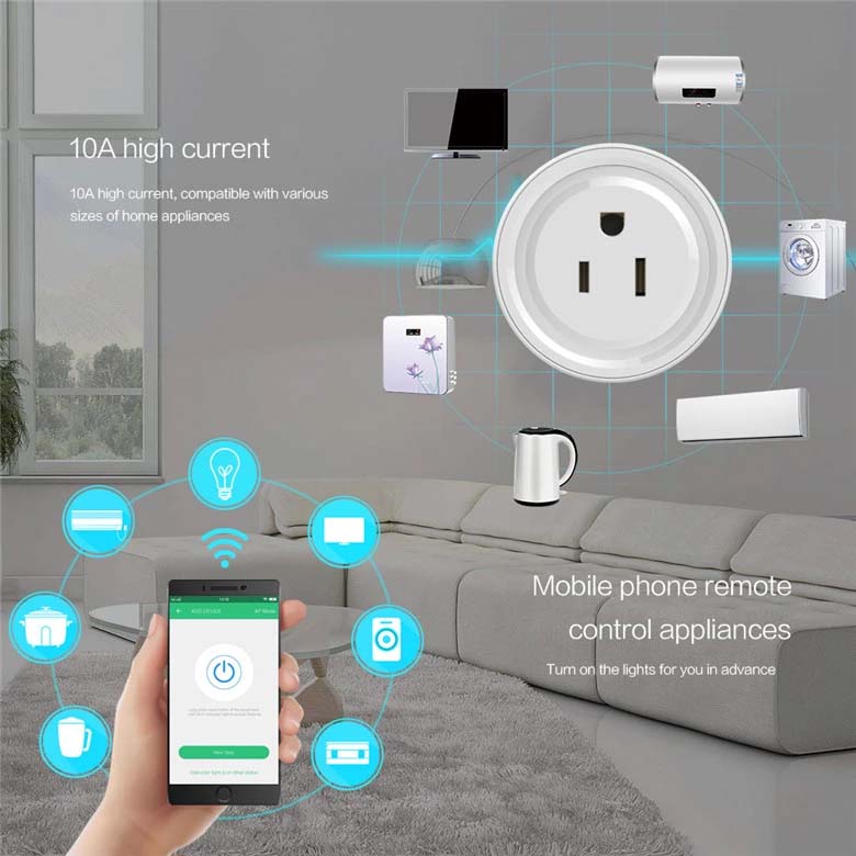 Smart Wifi Socket US Power Plug with Mobile APP - Happy Home