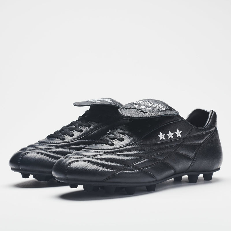 full black football boots