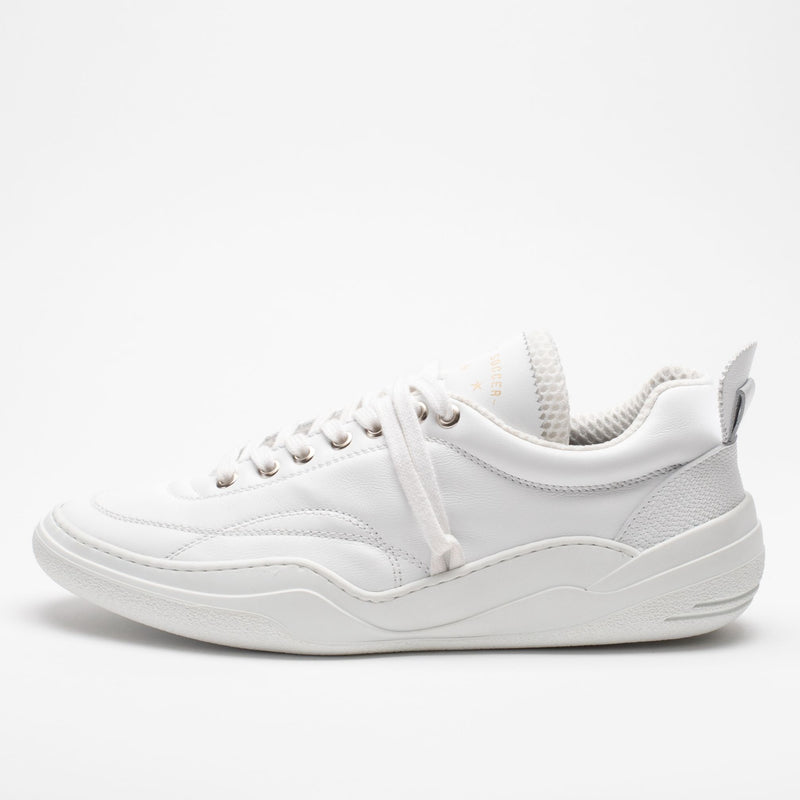 white trainers with v on side