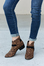 Load image into Gallery viewer, Qupid Animal Lover Leopard Point Toe Bootie
