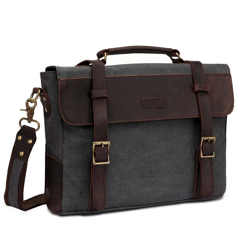 leather business messenger bag