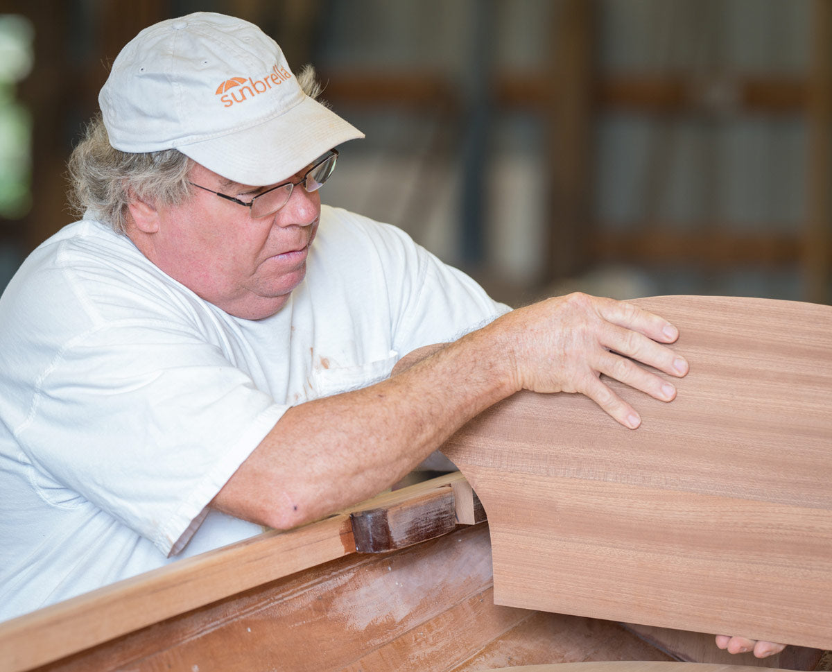 John Martin works on boats in Charleston