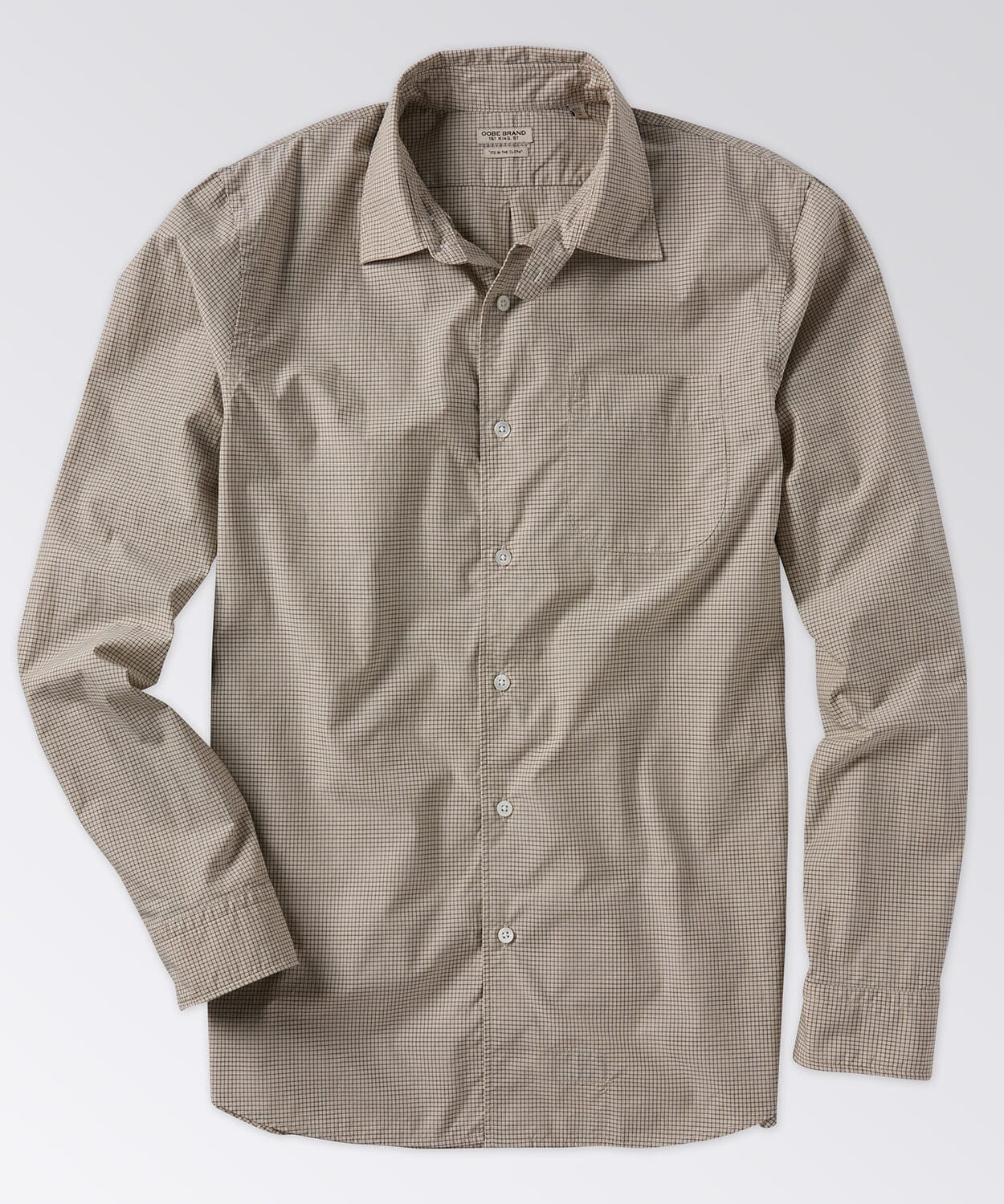 Mens Clarke Check Button Down Shirt | OOBE BRAND