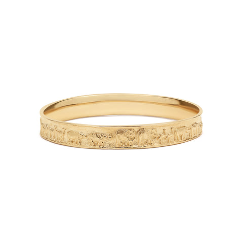 James Avery Noah’s Ark Gold Bangle Bracelet | Tara Nash Jeweler