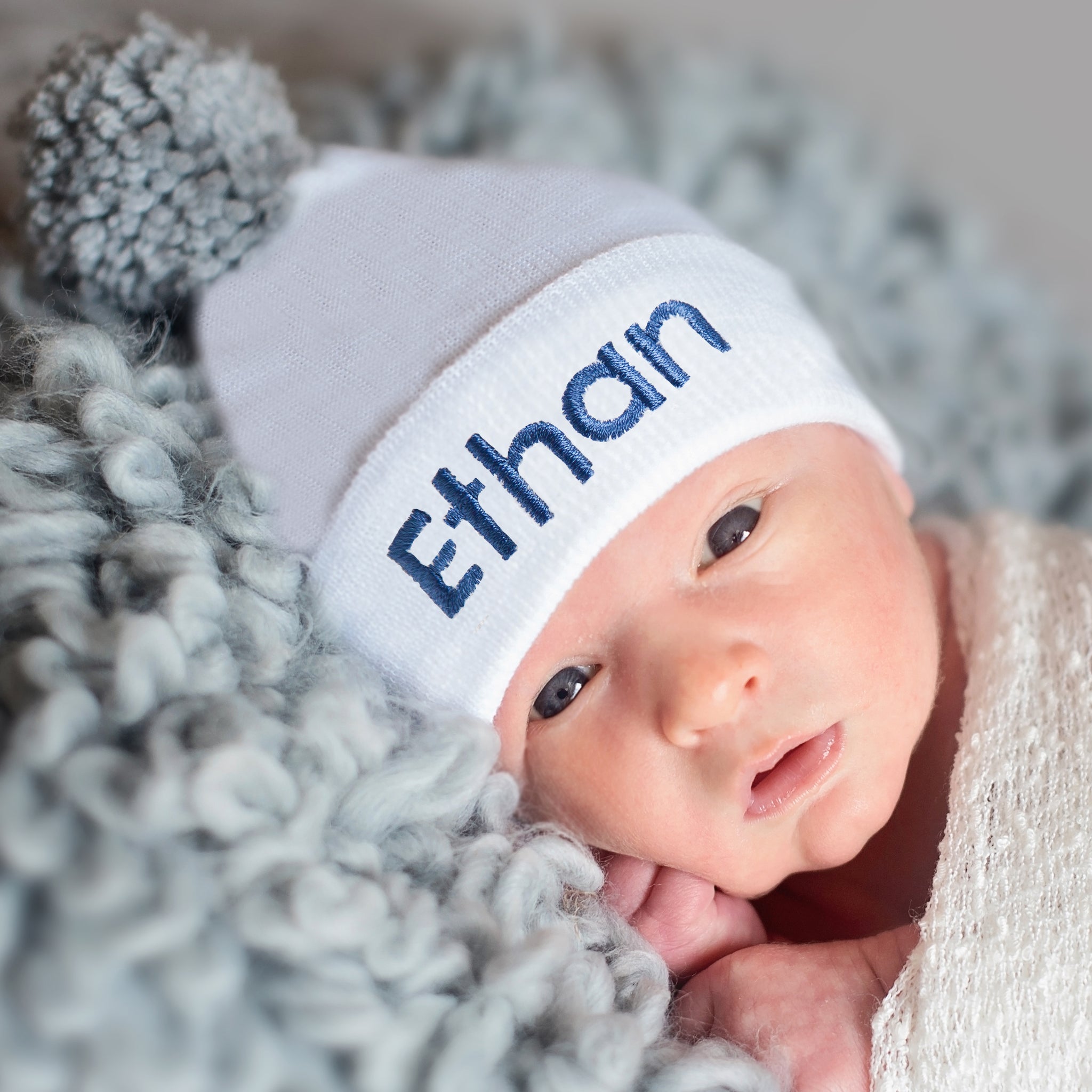 personalized newborn beanie