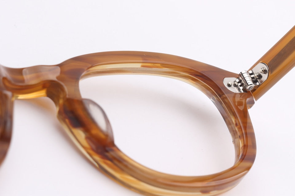 Optical Glasses Frame Men Women Johnny Depp Sunglasses Polarized lens Computer Transparent Eyeglass Brand design Acetate Q101