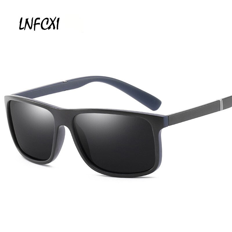LNFCXI New Retro Polarized Sunglasses Men Outdoor Sports Sun Glasses Men Classic TR Frame Luxury Mens Sunglasses