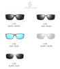 Xiasent New men's polarized sunglasses all aluminum magnesium sunglasses series carbon fiber instep accessories sunglasses UV400
