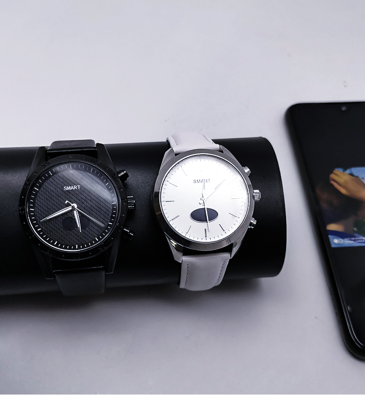KaiHai Stopwatch men watch smart wrist leather black quartz watches Heart rate monitor Alarm clock sport Wristwatch Luxury