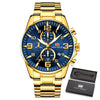 Luxury Brand Quartz Watch Men's Waterproof 30M Stainless Steel Wrist Watches Fashion  Reloj Hombre Male Clock Relogio Masculino