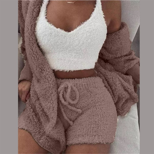 Cozy Knit Fluffy 3 Set – Pretty for Girls